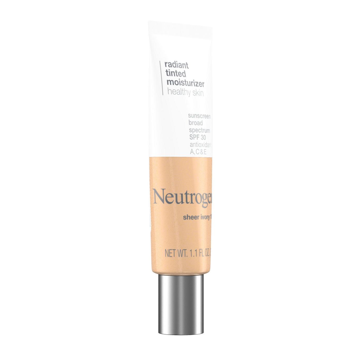 Neutrogena Radiant Tinted Facial Moisturizer - Sheer Ivory 10; image 9 of 11