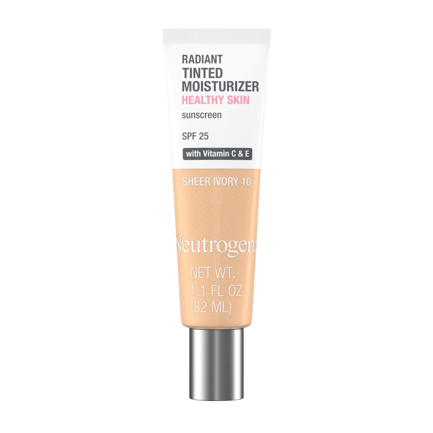 Neutrogena Radiant Tinted Facial Moisturizer - Sheer Ivory 10; image 1 of 11