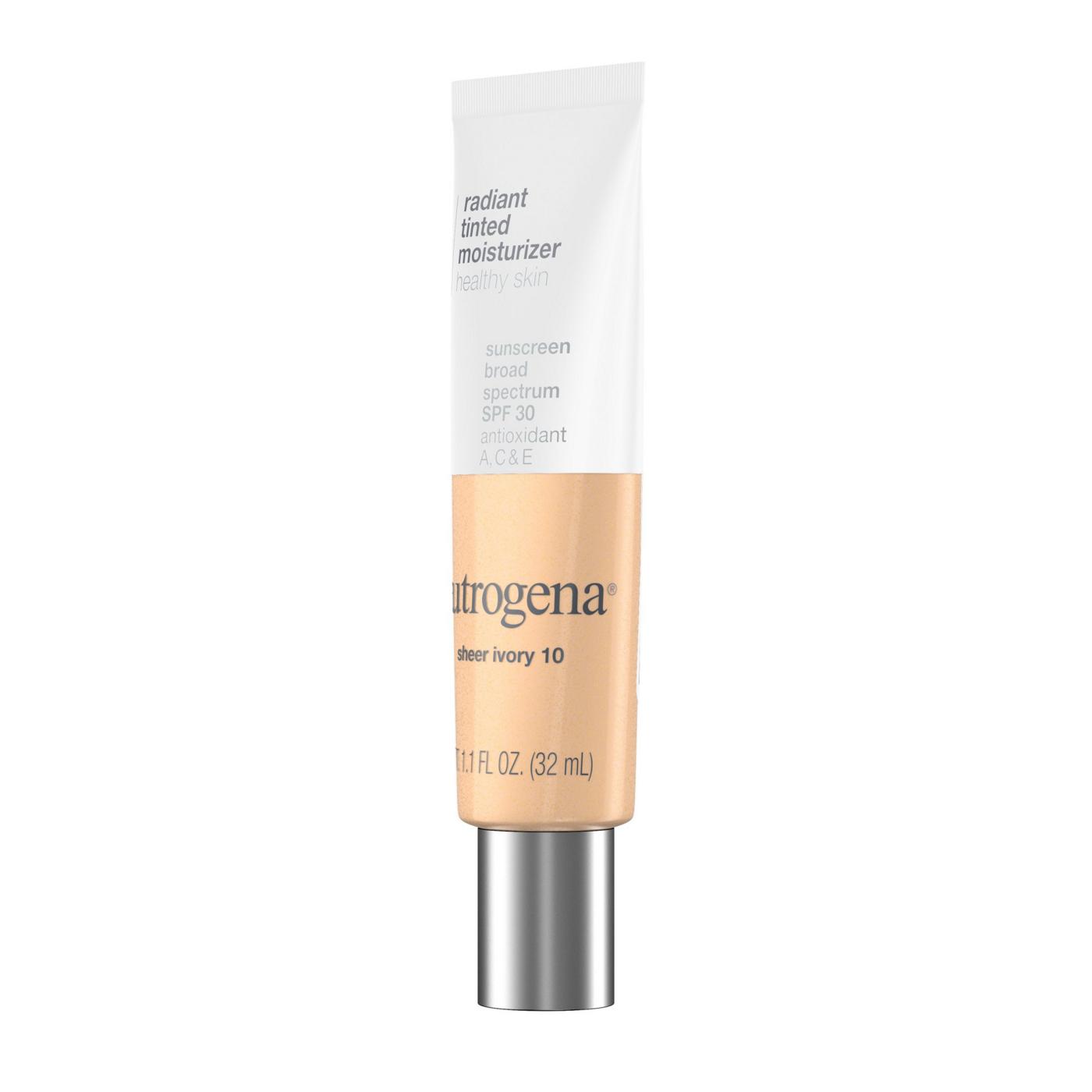 Neutrogena Radiant Tinted Facial Moisturizer - Sheer Ivory 10; image 4 of 11