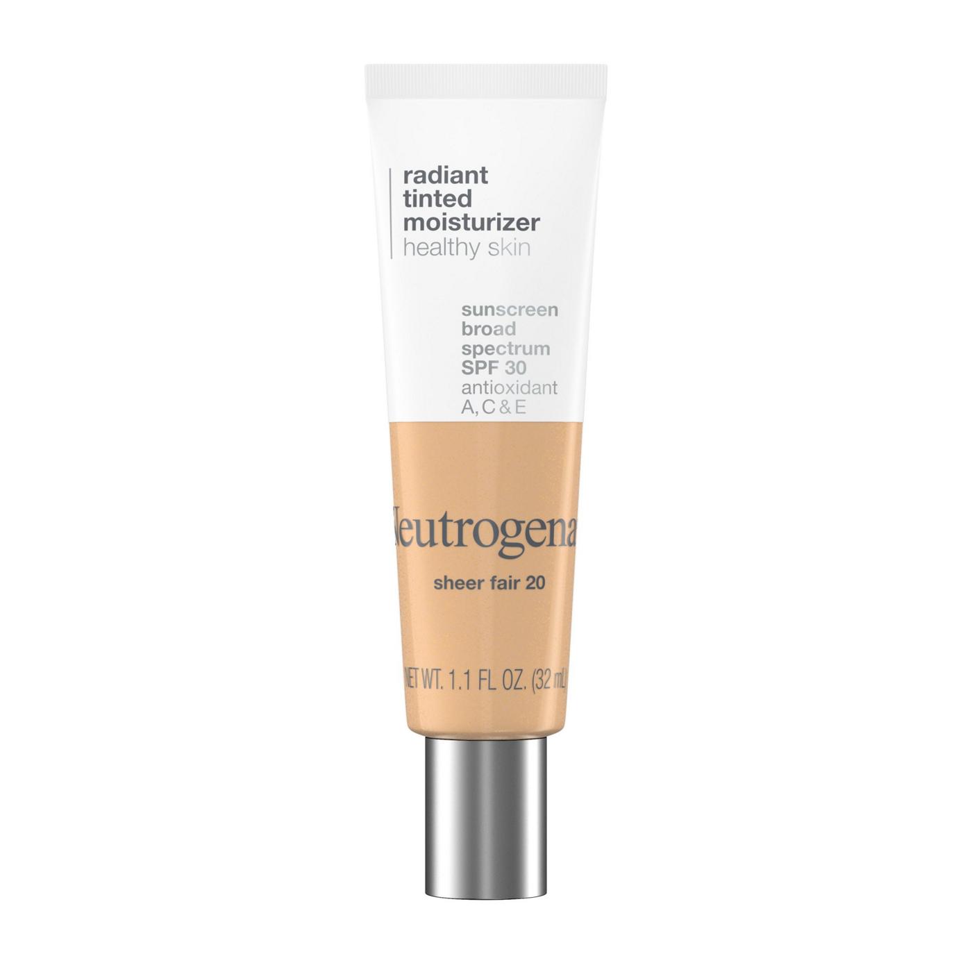 Neutrogena Radiant Tinted Moisturizer 20 Fair Light; image 1 of 5