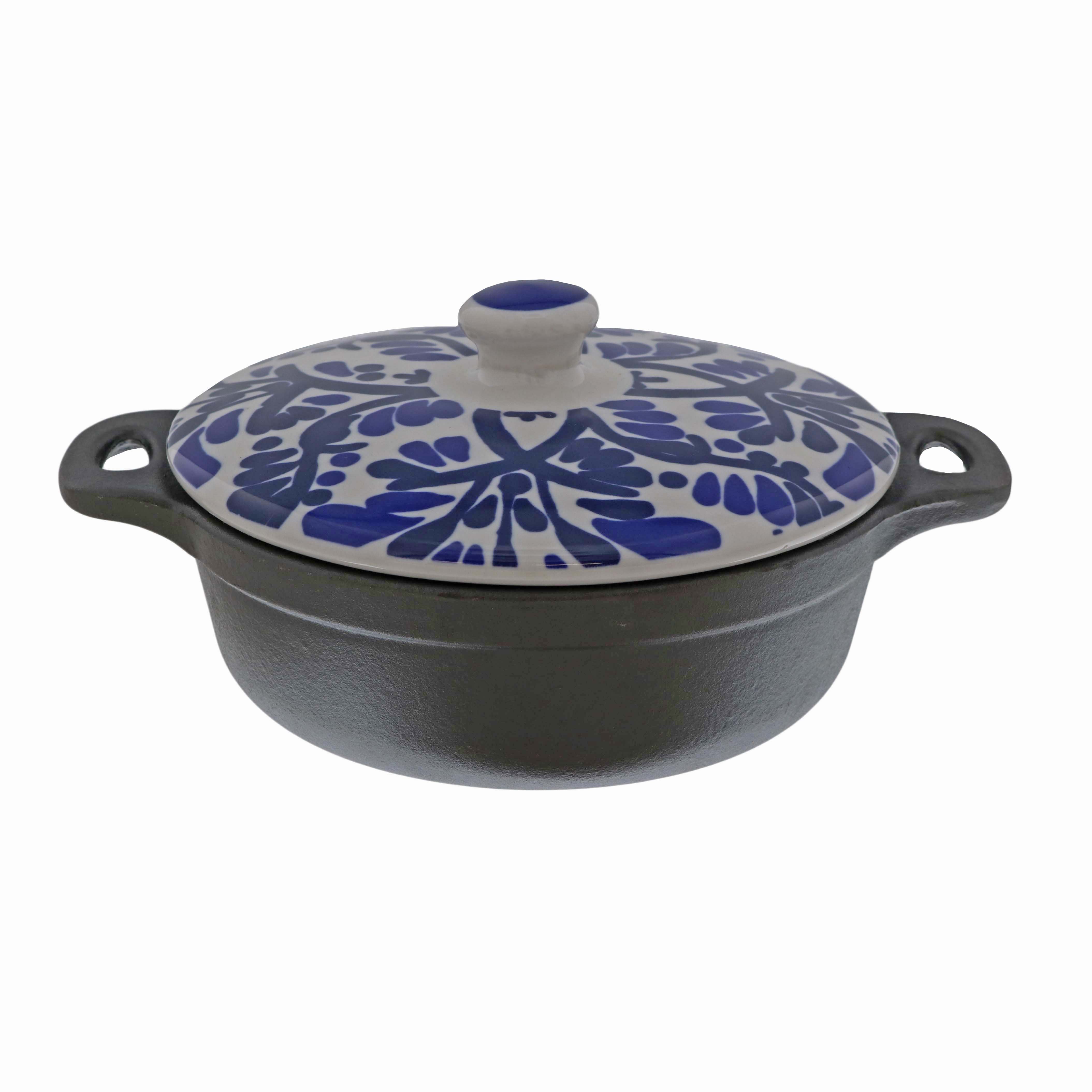 Cocinaware Cast Iron Casserole with Ceramic Lid Shop Cookware at HEB
