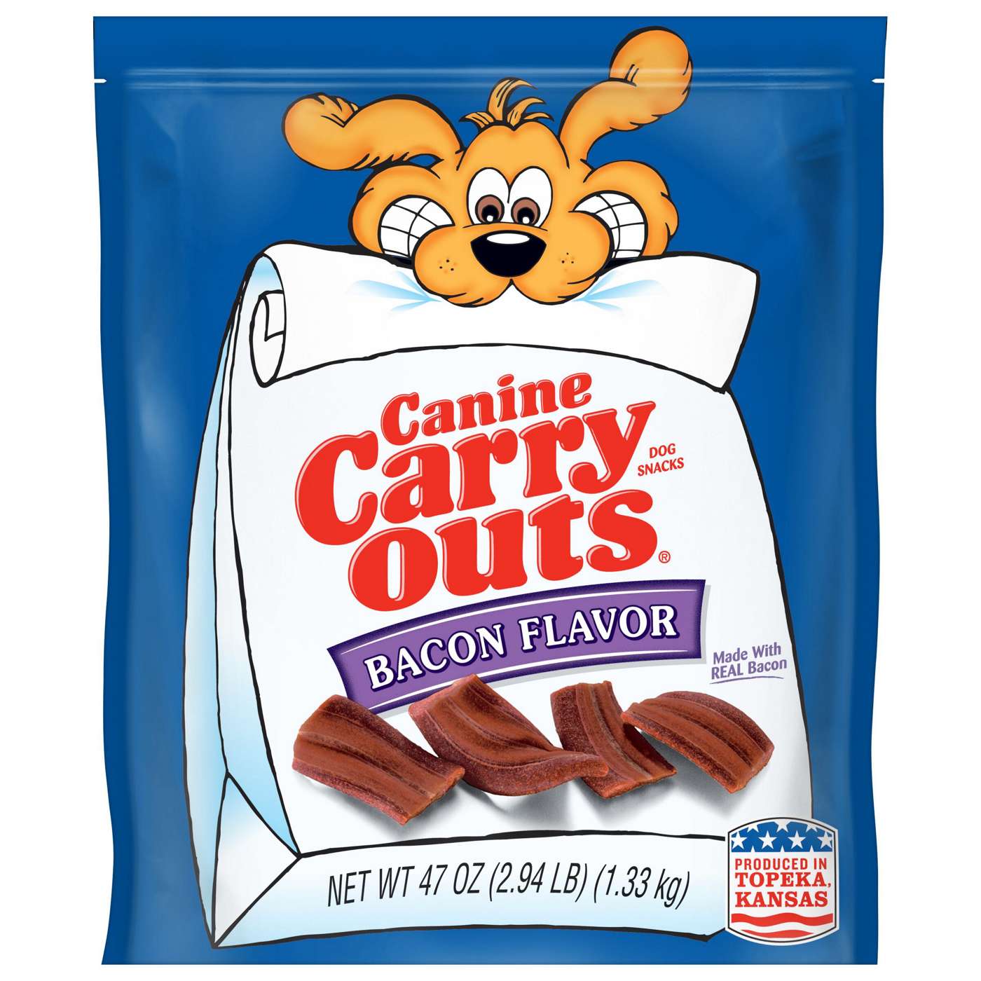 Canine Carry Outs Bacon Flavor Dog Treats; image 1 of 5