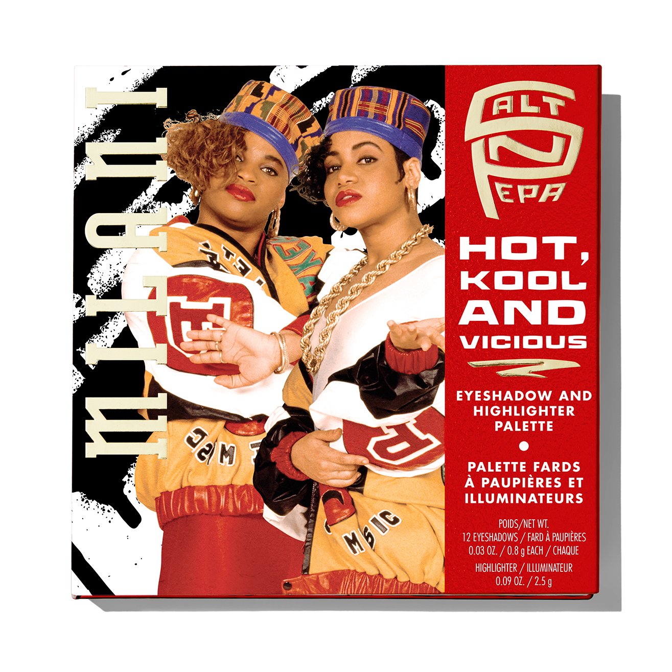 Milani Salt-N-Pepa Hot, Kool And Vicious Eyeshadow And Highlighter