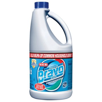 H-E-B Bravo Concentrated Bleach - Regular, 43 oz