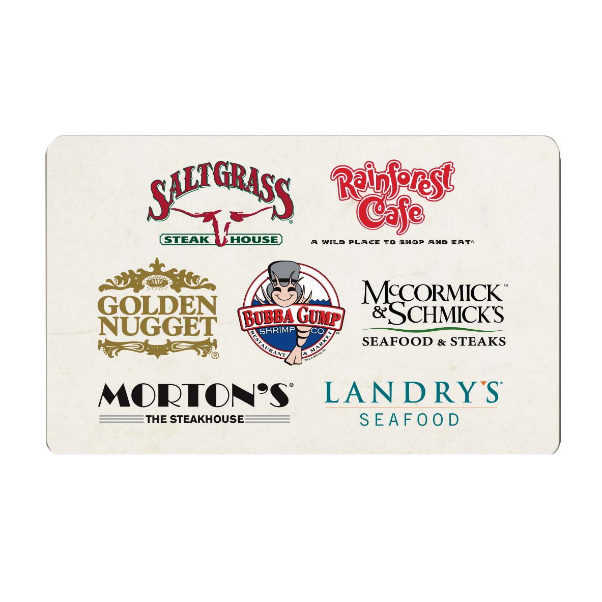 Landry's store gift card