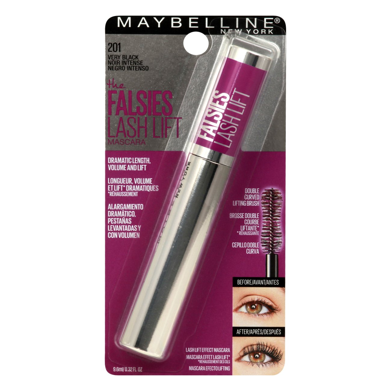 Maybelline Mascara Falsies Lash Washable H-E-B Lift - Shop at Black Mascara