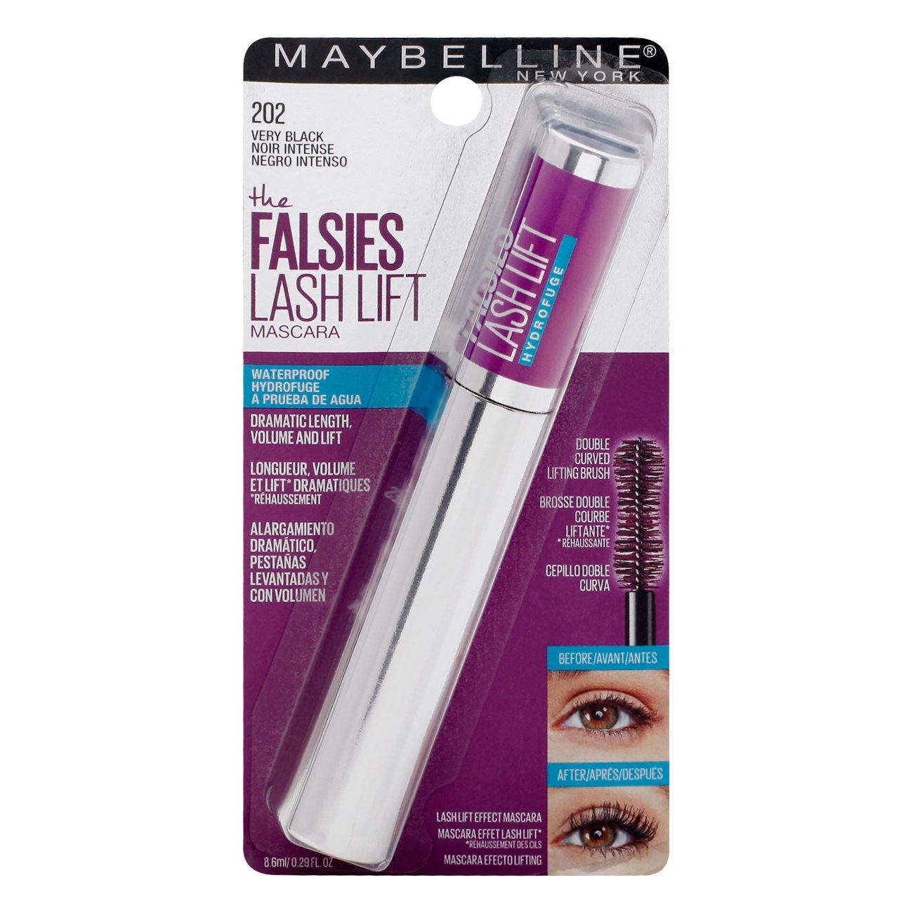 Maybelline Mascara Falsies Lash Lift Waterproof Black - Shop Eyes at H-E-B