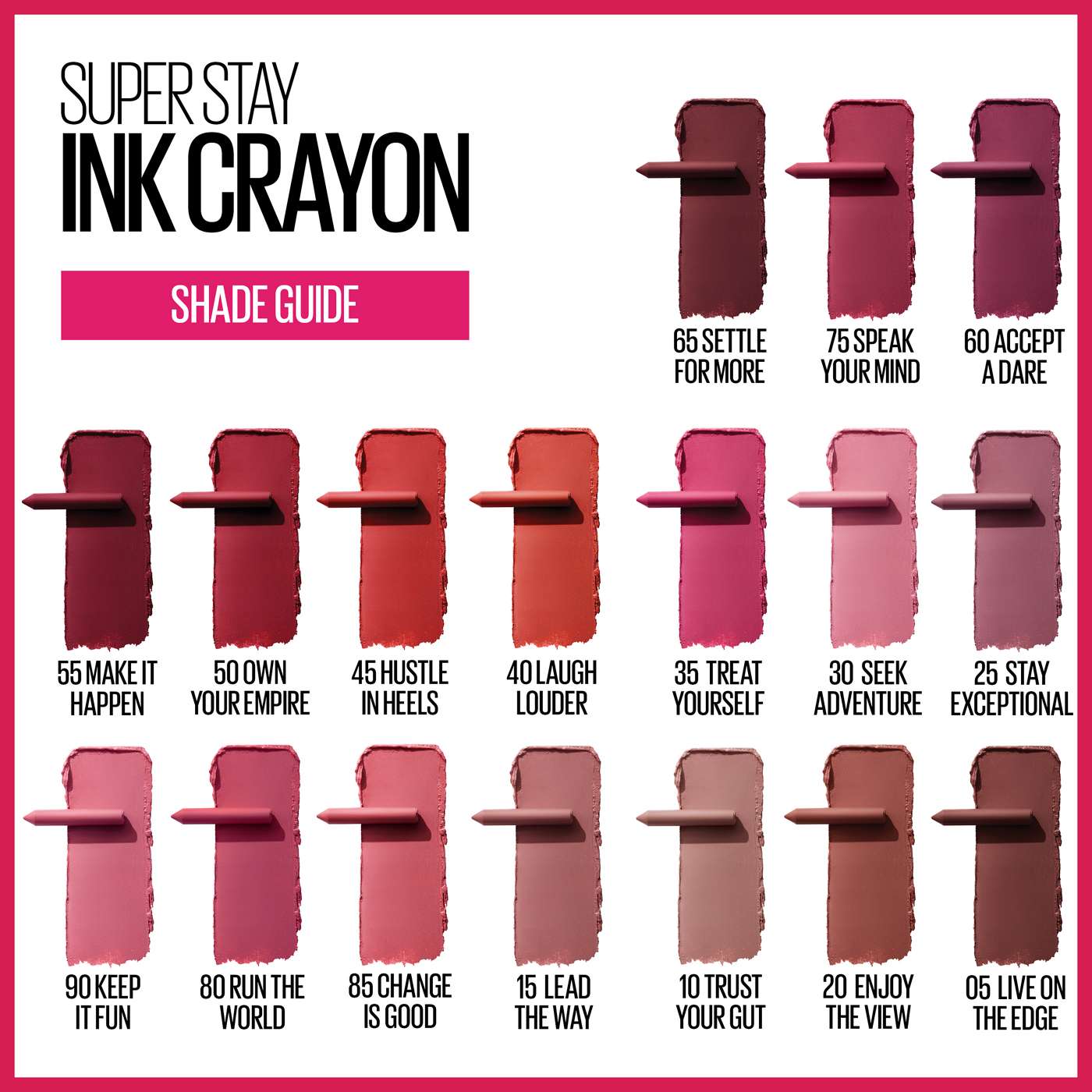 Maybelline Super Stay Ink Crayon Lipstick - Keep It Fun - Shop Lipstick ...
