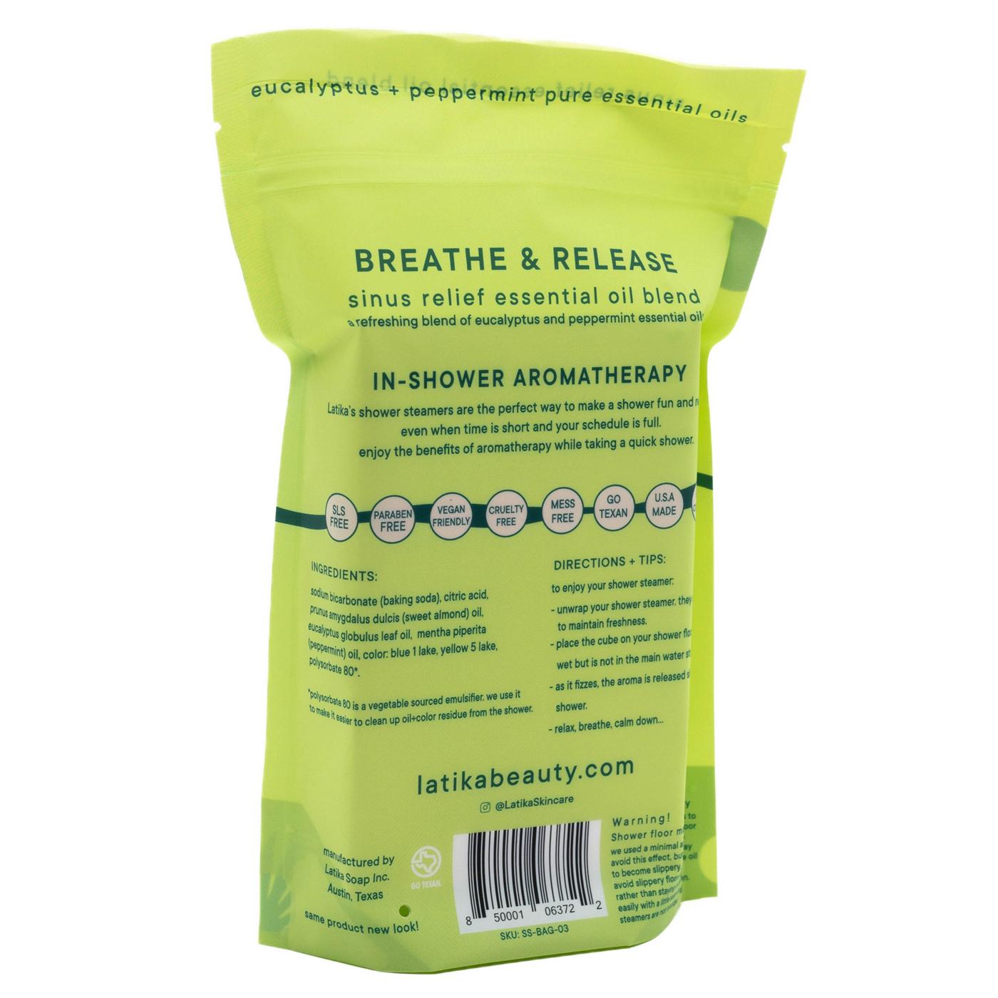 Latika Body Essentials Breathe & Release Shower Steamers; image 2 of 2