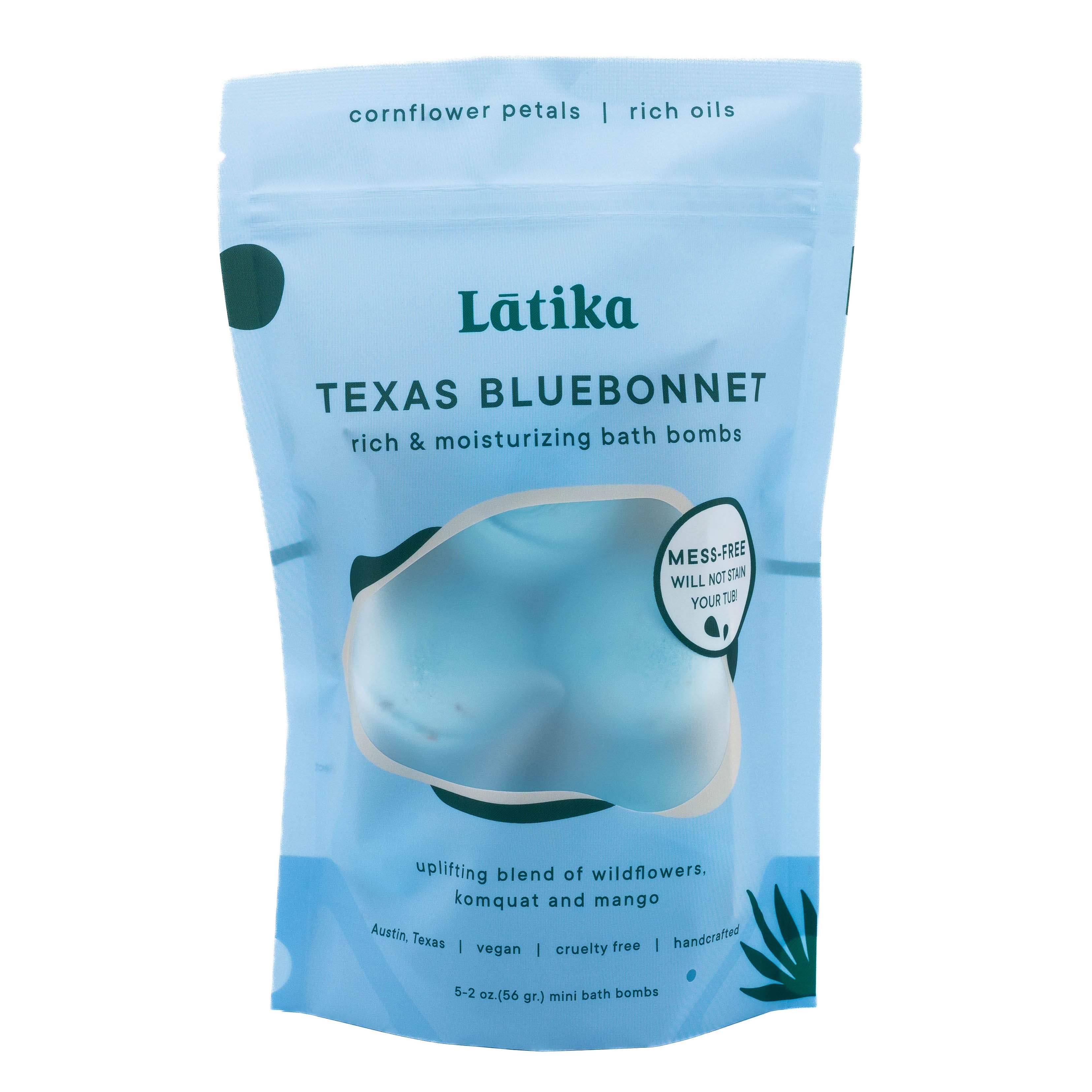 Latika Body Essentials Bath Bombs Texas Bluebonnet - Shop Bubble Bath