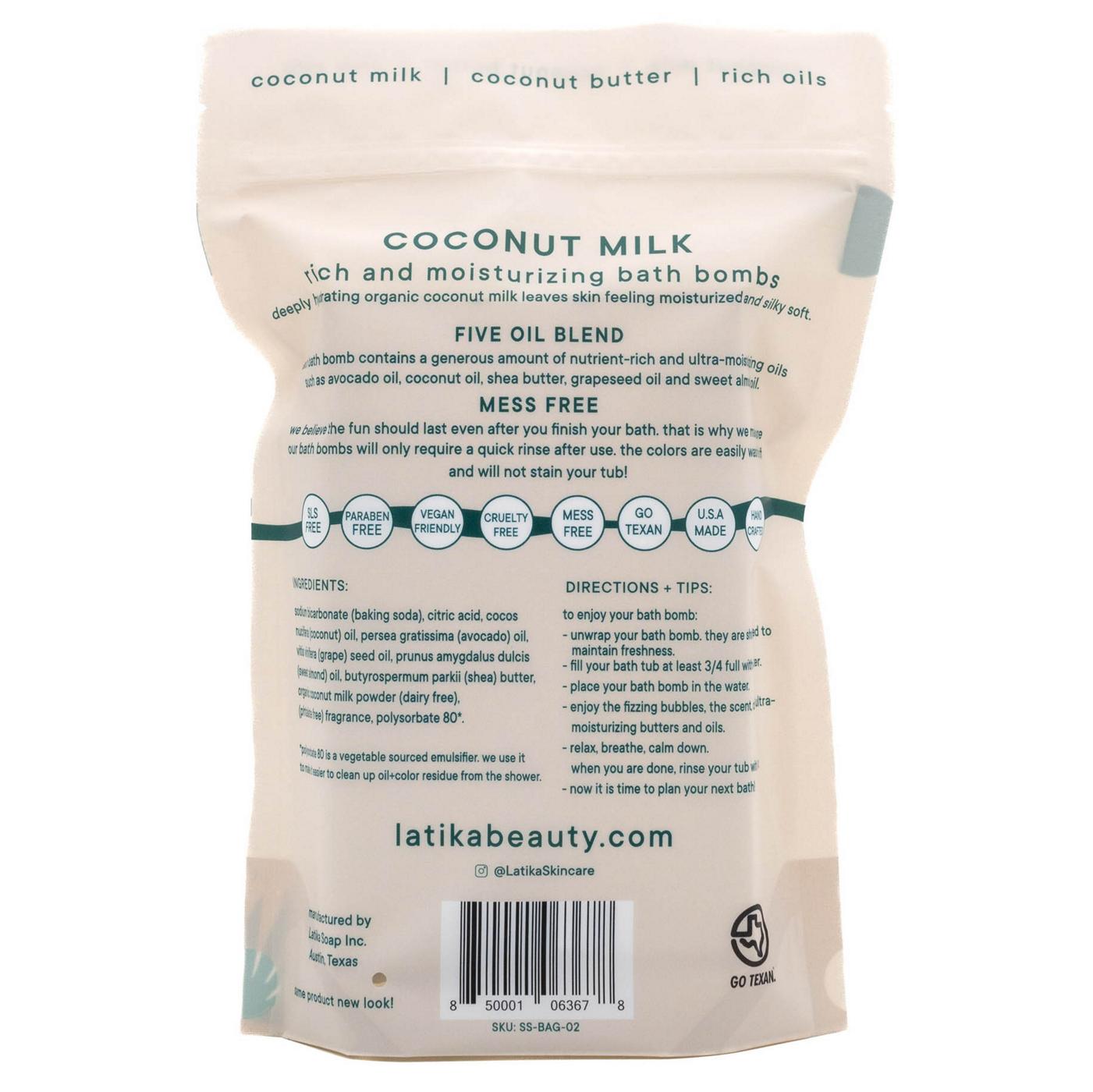 Latika Body Essentials Coconut Milk Bath Bombs; image 2 of 2