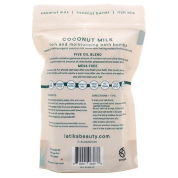 Latika Body Essentials Coconut Milk Bath Bombs, 5 ct