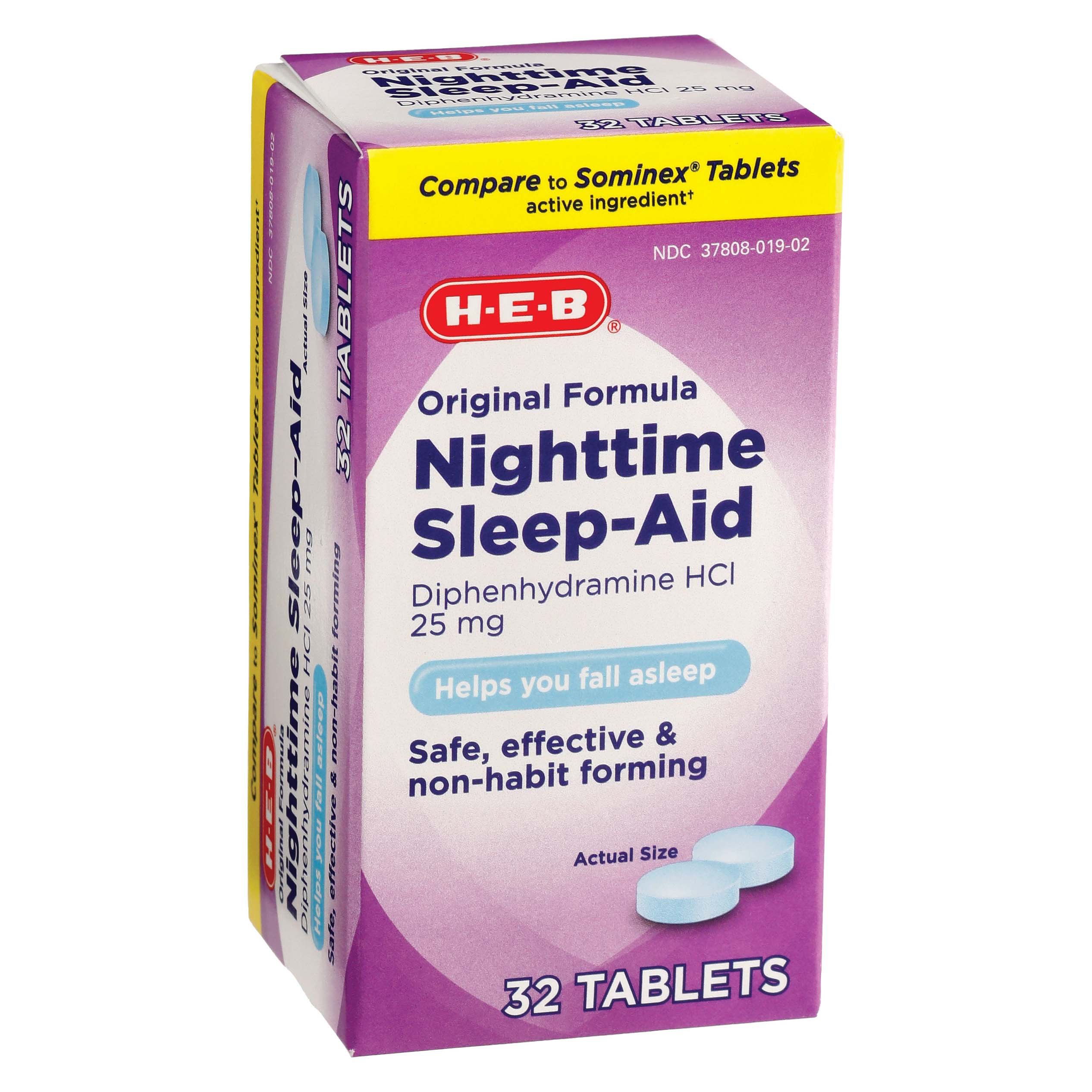 HEB Nighttime Sleep Aid Tablets Shop Sleep & Snoring Aids at HEB