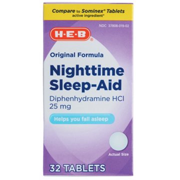 H-E-B Nighttime Sleep Aid Tablets, 32 ct