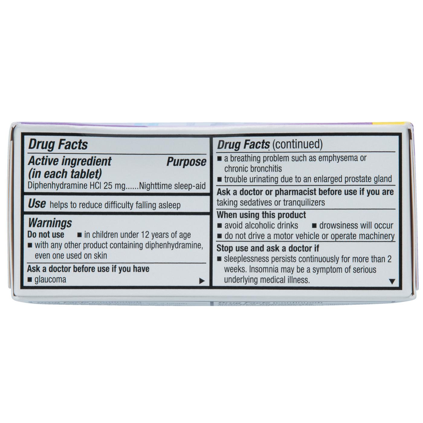 H-E-B Nighttime Sleep Aid Tablets; image 5 of 5