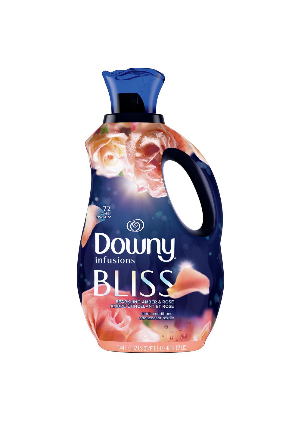 Downy Infusions Bliss Sparkling Amber & Rose Liquid Fabric Softener 72 Loads; image 1 of 4