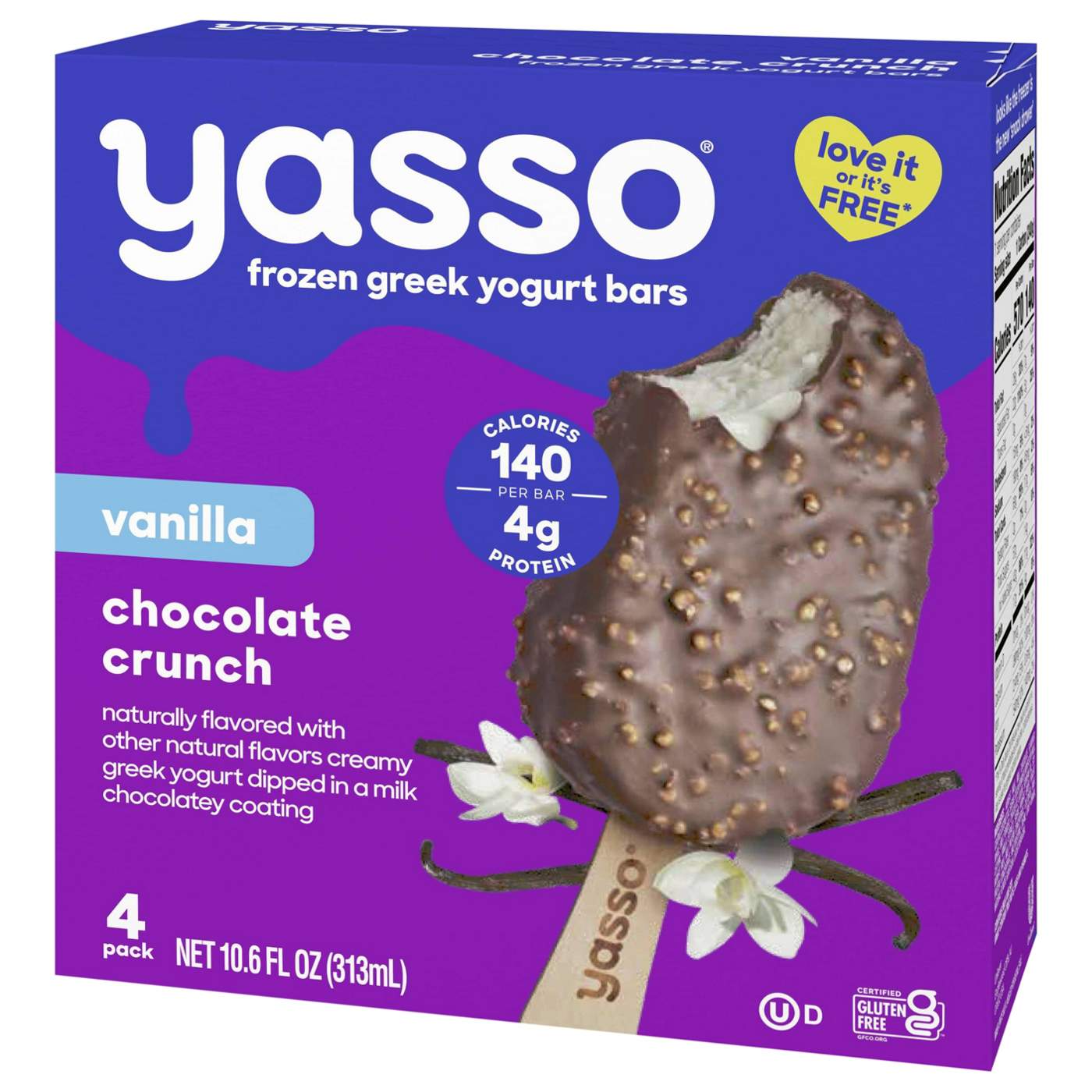 Yasso Vanilla Chocolate Crunch Frozen Greek Yogurt Bars; image 2 of 7