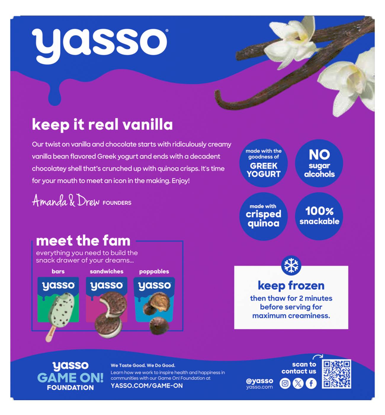 Yasso Vanilla Chocolate Crunch Frozen Greek Yogurt Bars; image 7 of 7