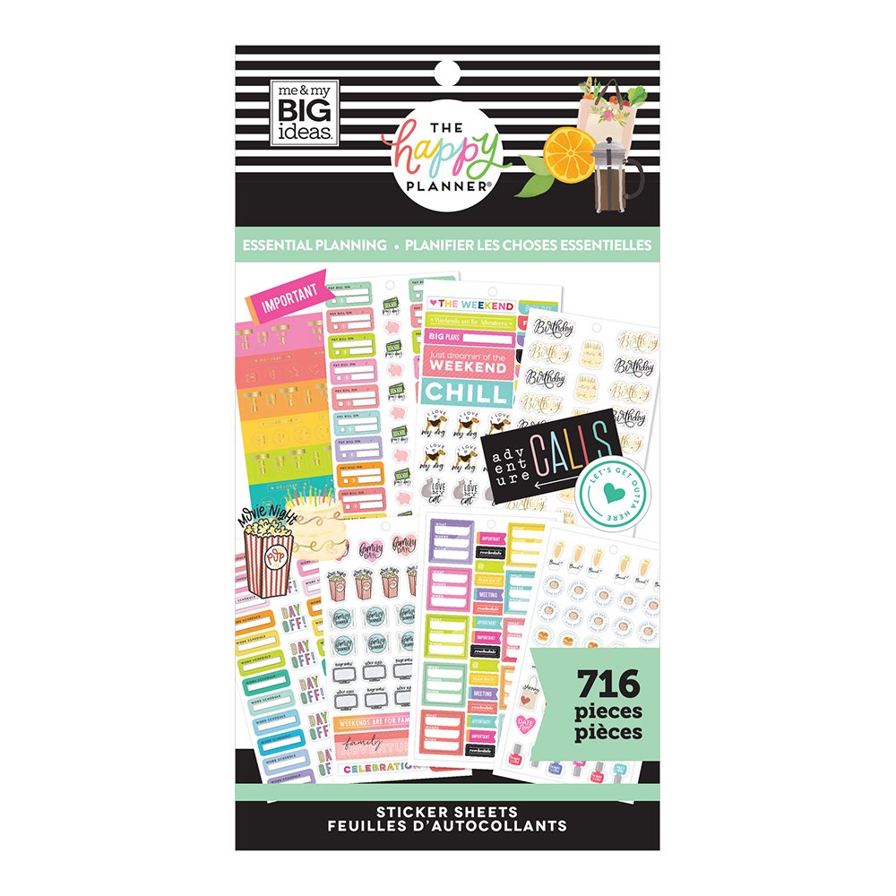 The Happy Planner Essential Planning Classic Value Pack Stickers - Shop ...