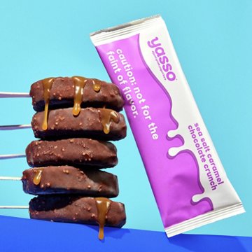 Yasso Sea Salt Caramel Chocolate Crunch Frozen Greek Yogurt Bars, 4 ct