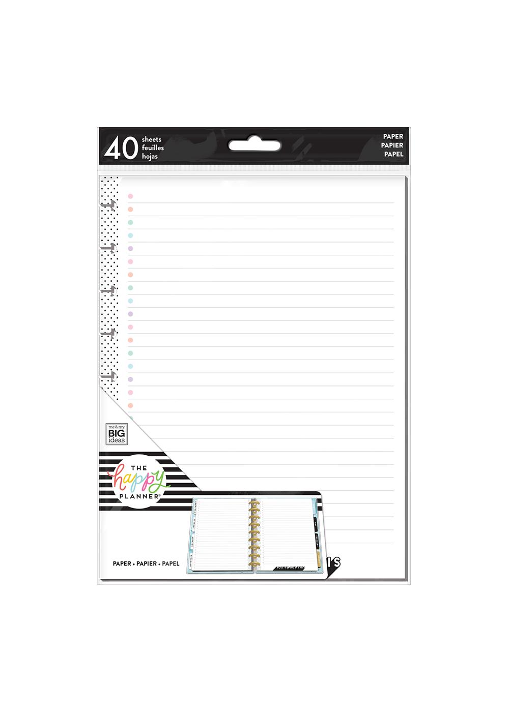 The Happy Planner Classic Notebook Paper, Pastel Dots; image 1 of 2