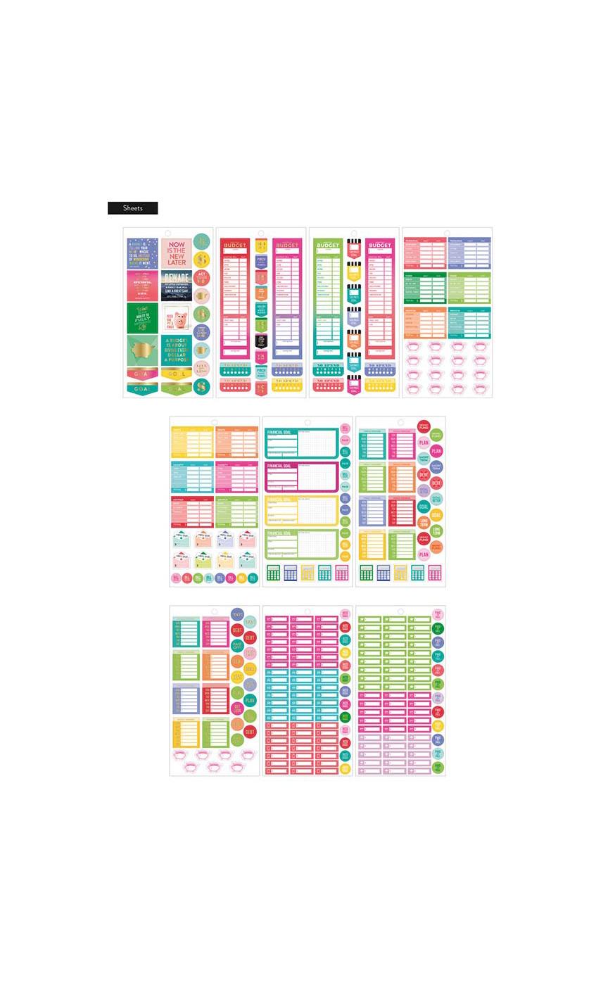 The Happy Planner Mini Budget Value Pack Stickers; image 2 of 2