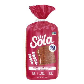 Sola Sweet & Buttery Soft White Bread, 14 oz