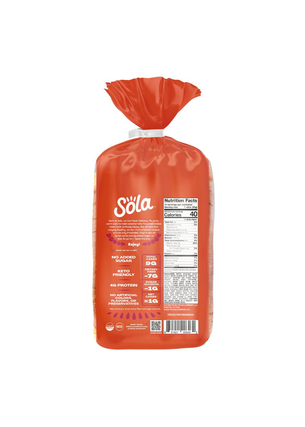 Sola Sweet Oat Bread; image 2 of 3