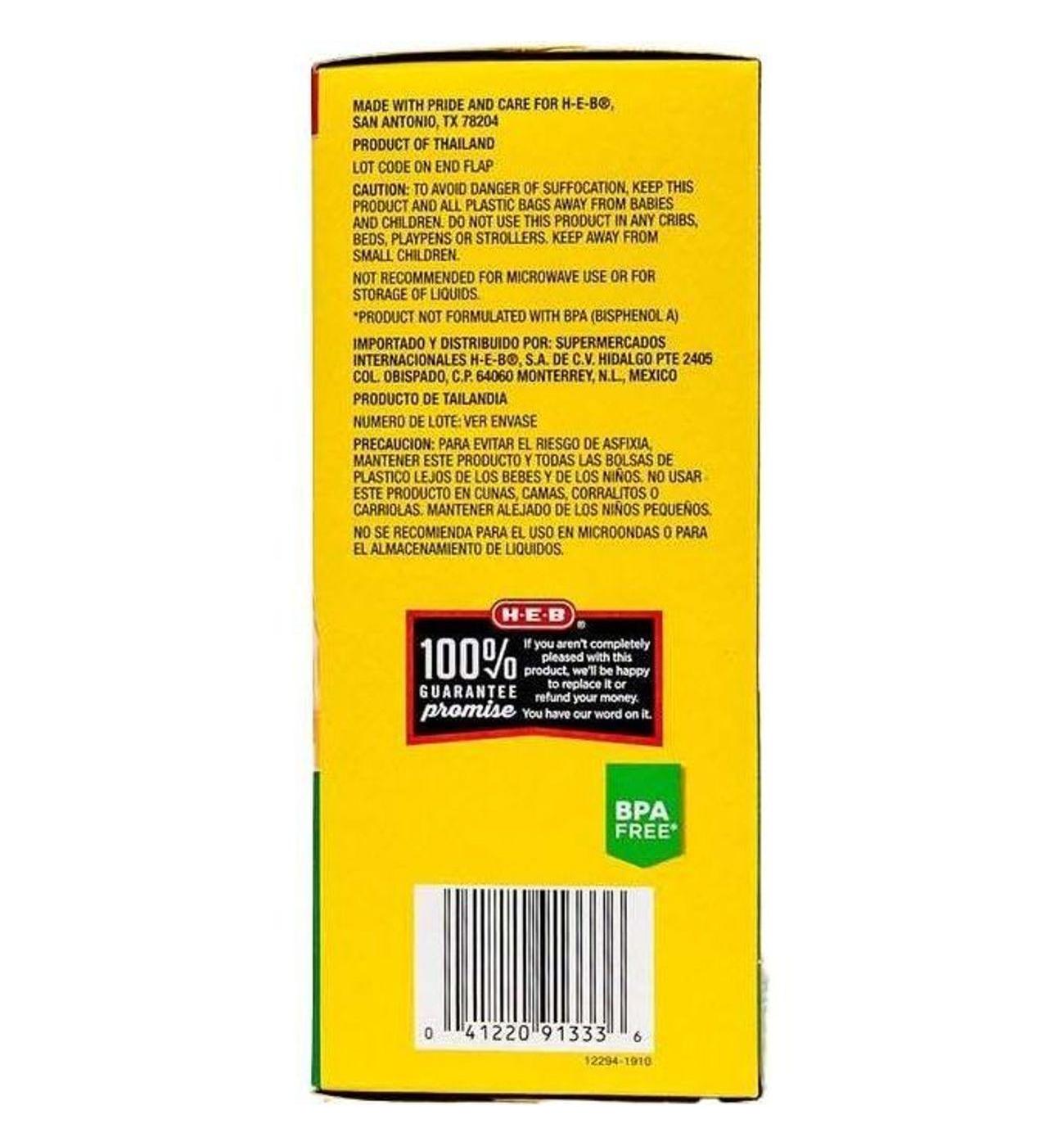 H-E-B Texas Tough Double Zipper Sandwich Bags - Assorted Colors; image 3 of 6