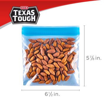 H-E-B Texas Tough Double Zipper Sandwich Bags - Assorted Colors, 80 ct