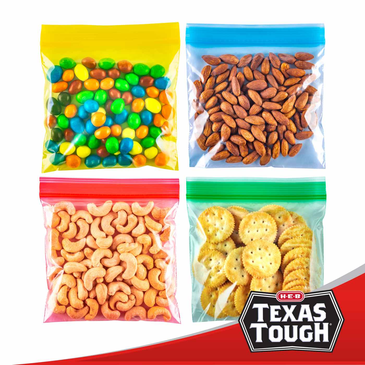 H-E-B Texas Tough Double Zipper Sandwich Bags - Assorted Colors; image 6 of 6