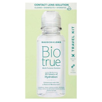 Bausch & Lomb Travel Size Biotrue Multi-Purpose Contact Solution Travel Kit, 2 oz