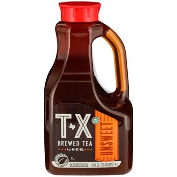H-E-B TX Brewed Unsweet Iced Tea, 89 oz