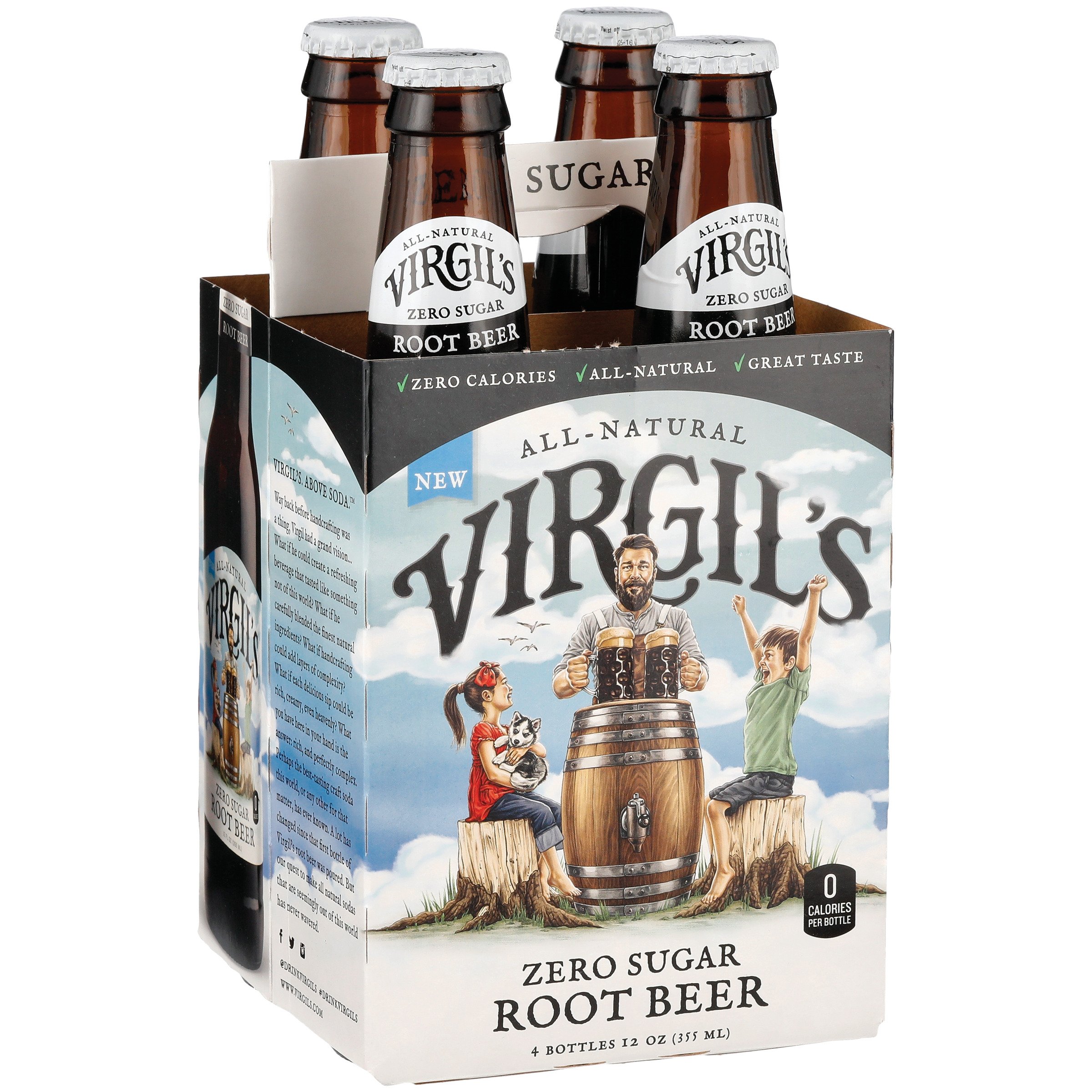 Virgil's Zero Sugar Root Beer 12 oz Bottles - Shop Soda at H-E-B