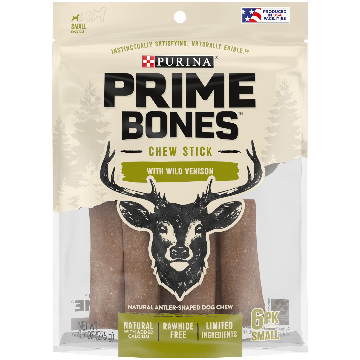 Prime Bones Prime Bones Prime Bones Chew Stick wtih Wild Vension Small