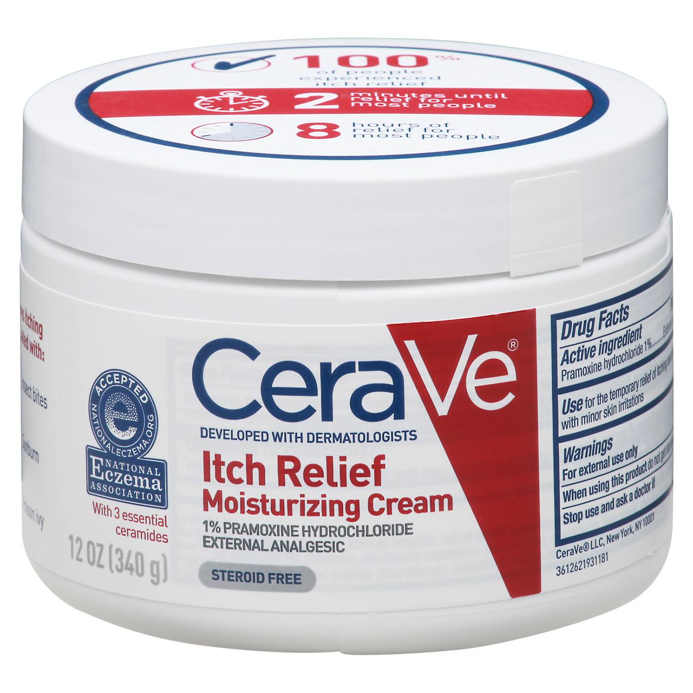 CeraVe Itch Relief Moisturizing Cream; image 1 of 3