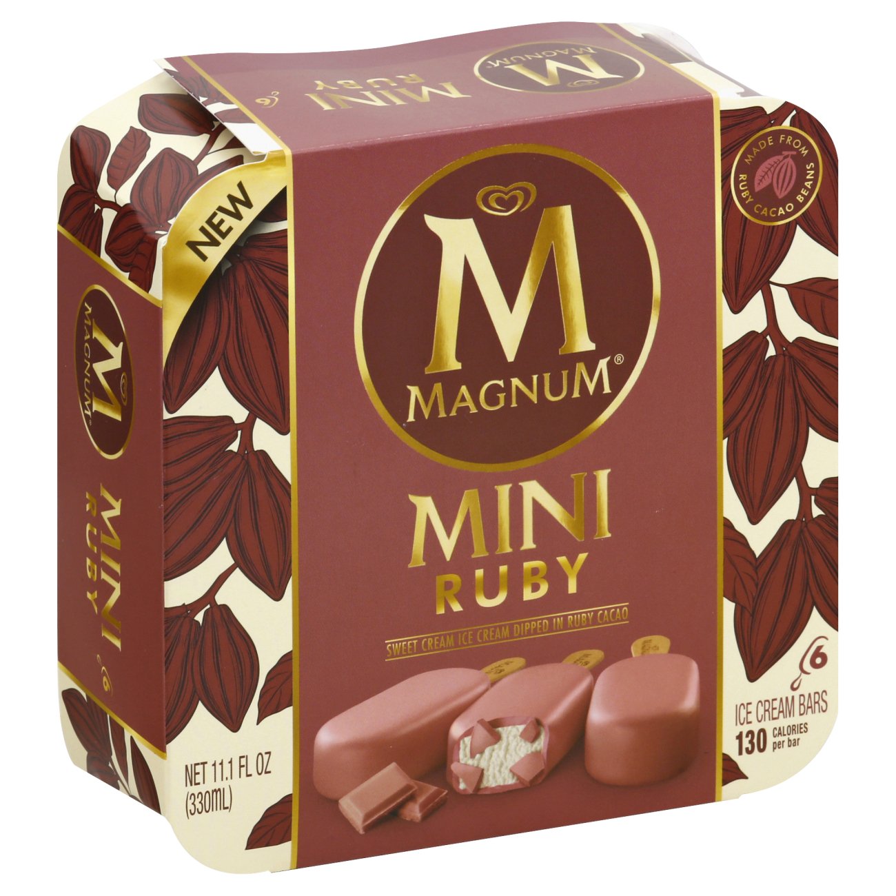 Magnum Mini Ruby Dipped Ice Cream Bars Shop Bars & Pops at HEB