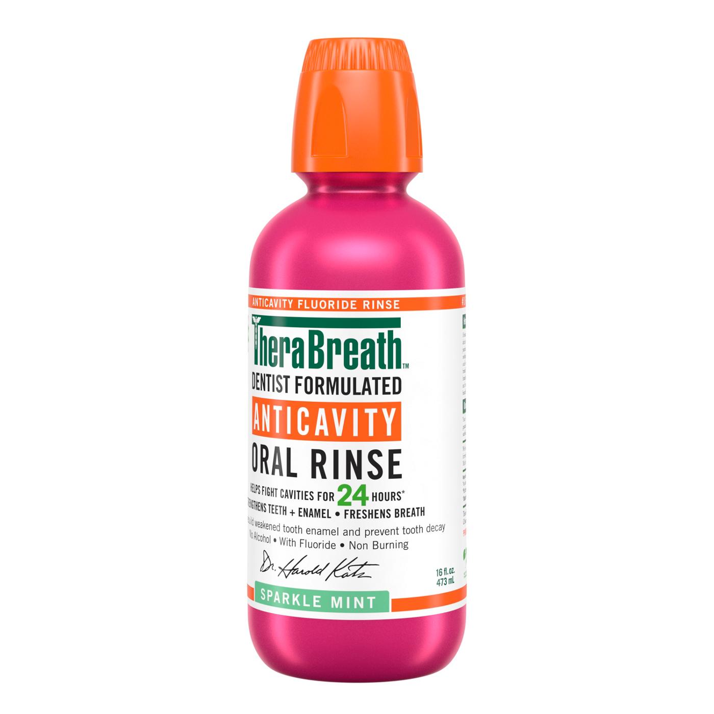 TheraBreath Anticavity Fluoride Mouthwash - Sparkle Mint; image 4 of 5