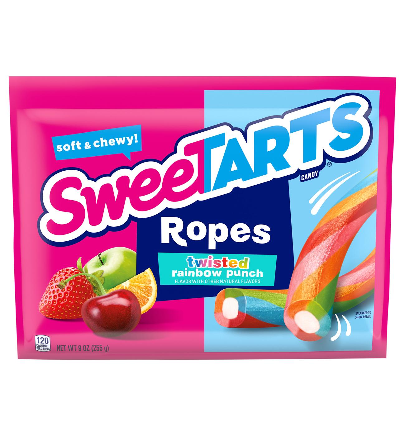 SweeTARTS Twisted Rainbow Punch Soft & Chewy Ropes; image 1 of 2