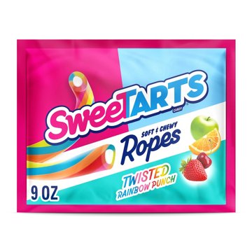 SweeTARTS Twisted Rainbow Punch Soft & Chewy Ropes