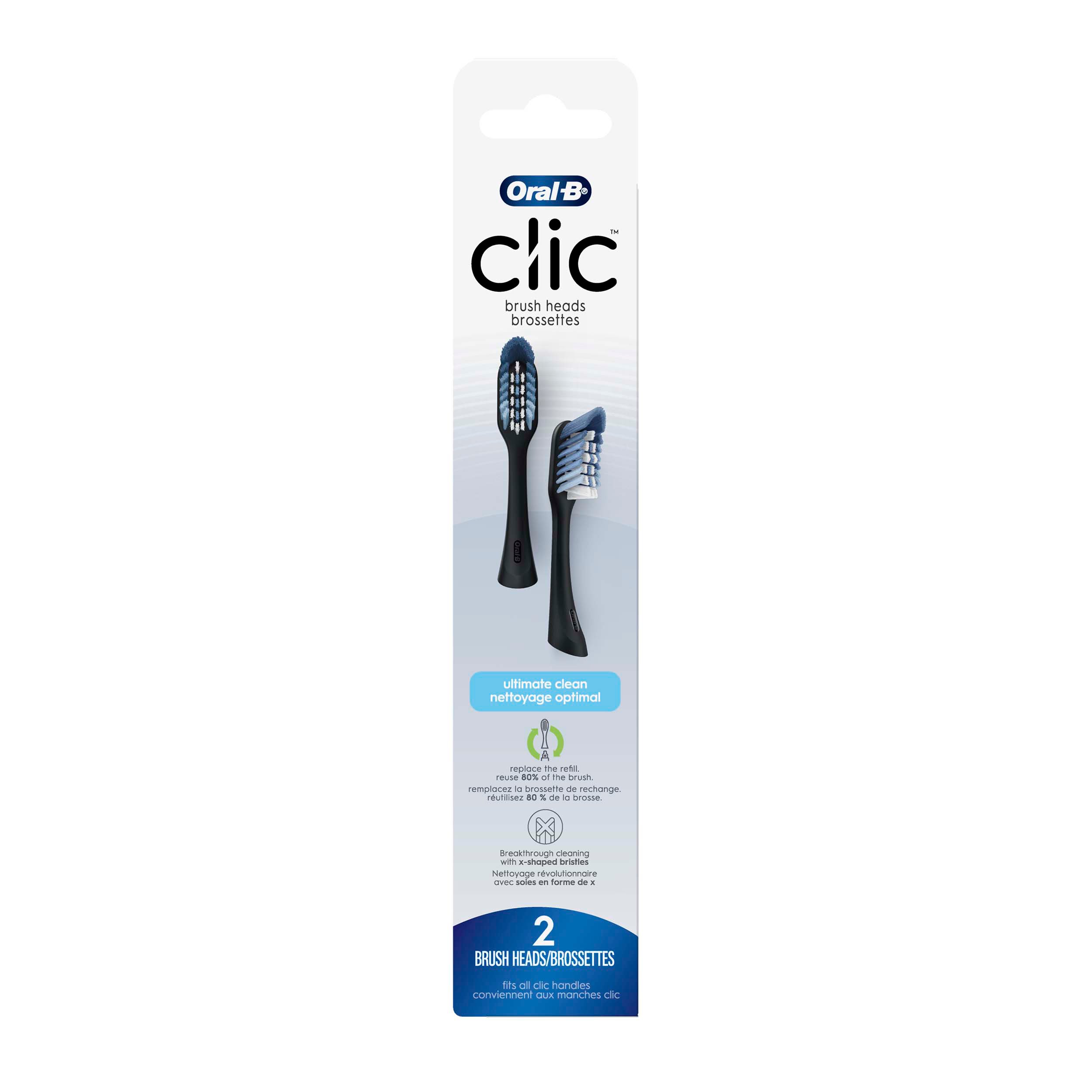 OralB Clic Toothbrush Replacement Brush Heads Shop Toothbrushes at HEB