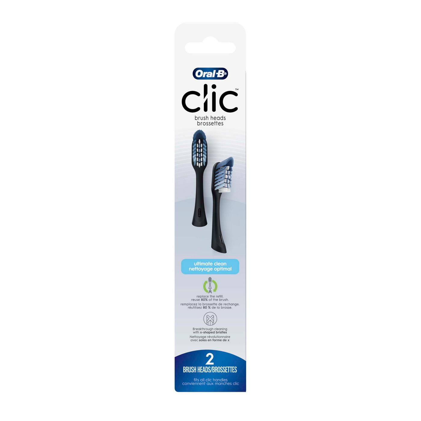 Oral-B Clic Toothbrush Replacement Brush Heads; image 1 of 7