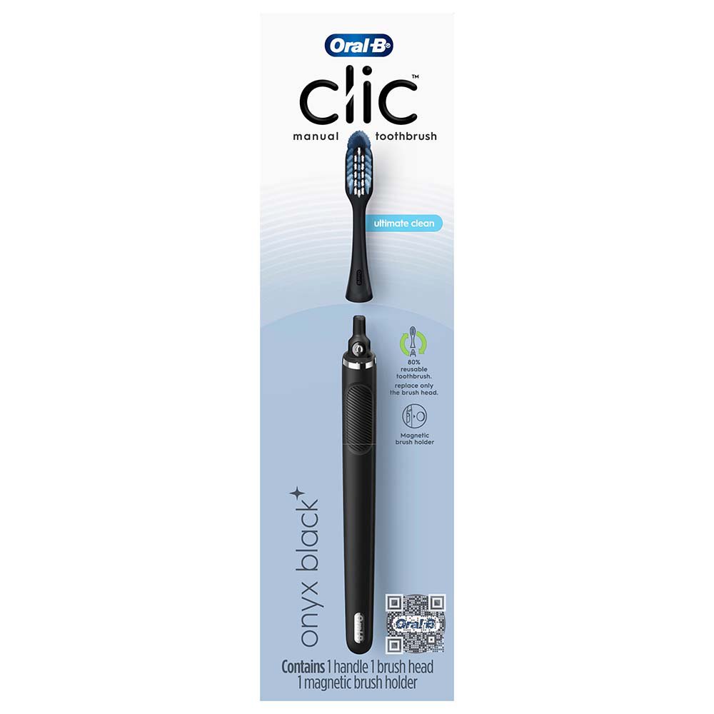 OralB Clic Clic Toothbrush Matte Black Shop Toothbrushes at HEB