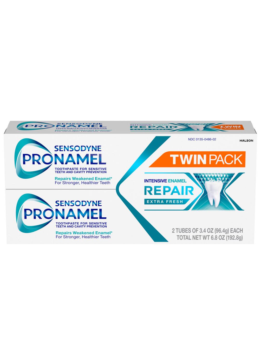 Sensodyne Pronamel Intensive Enamel Repair Toothpaste for Sensitive Teeth and Cavity Protection, Extra Fresh; image 1 of 2