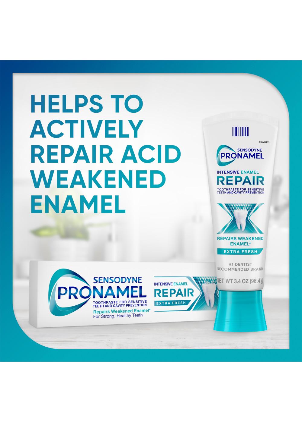 Sensodyne Pronamel Intensive Enamel Repair Toothpaste - Extra Fresh, 2 Pk; image 3 of 10
