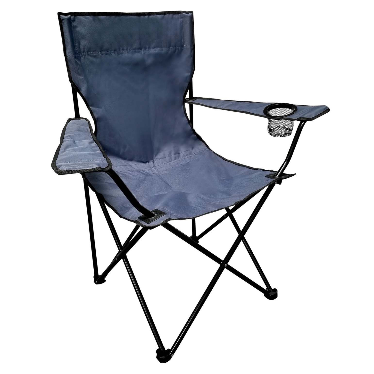 Caravan Sports Quad Outdoor Folding Arm Chair Navy Blue Shop Chairs