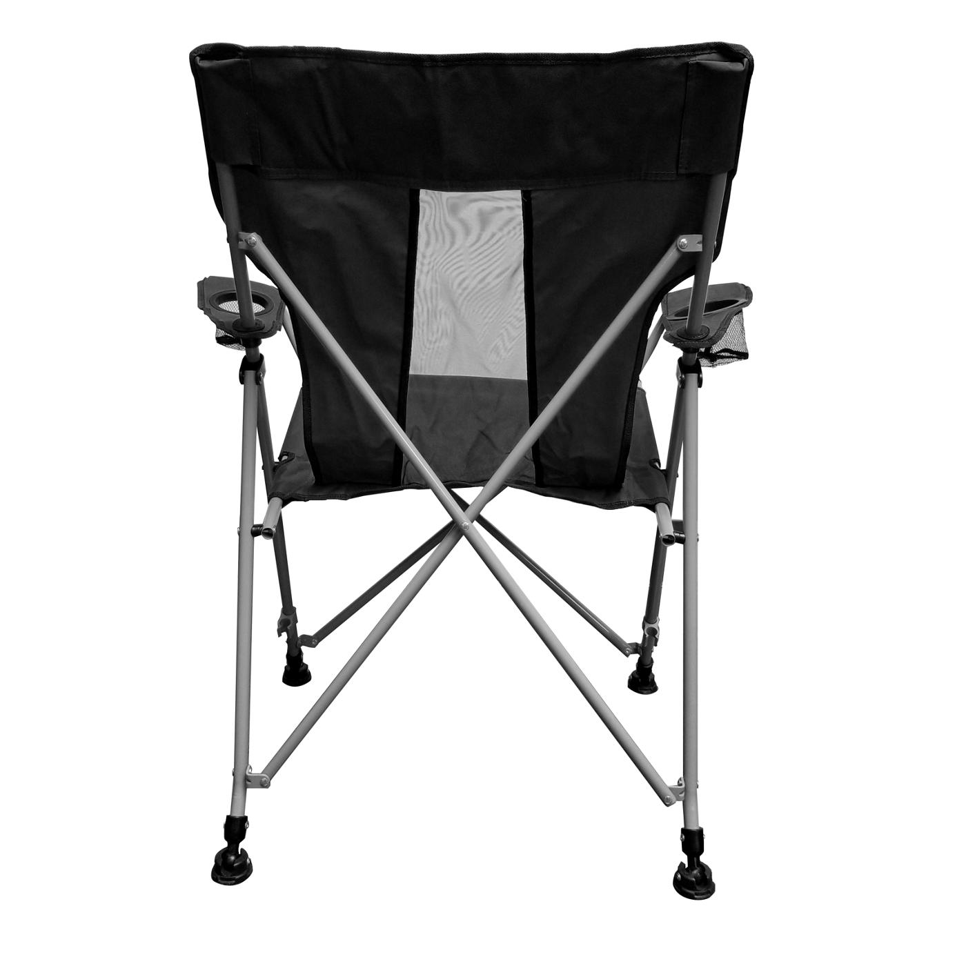 Caravan Sports Vented Back Quad Outdoor Folding Chair - Black; image 2 of 4