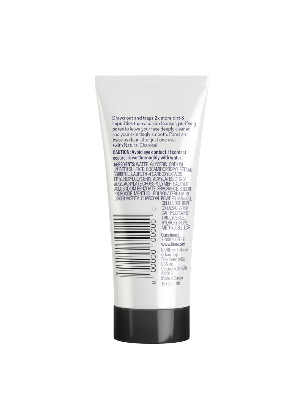 Bioré Deep Pore Charcoal Cleanser; image 2 of 5