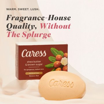 Caress Shea Butter & Brown Sugar Beauty Bar Soap
