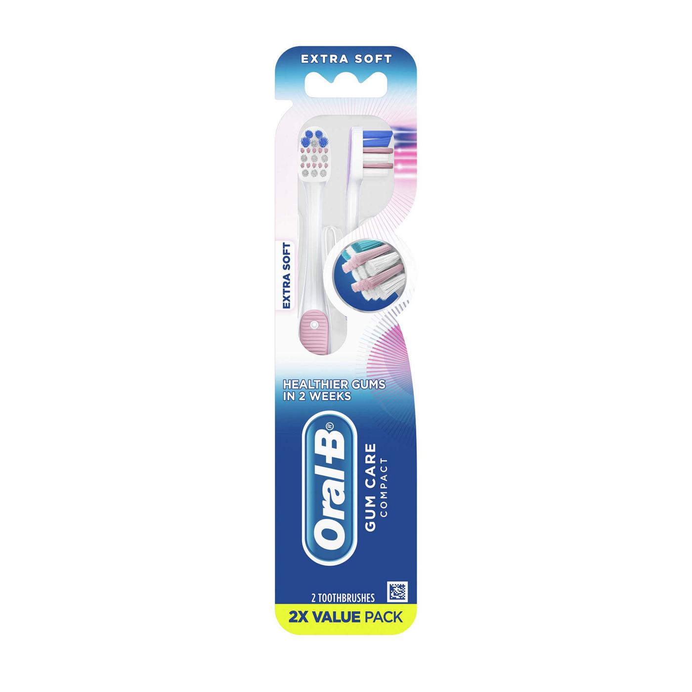 Oral-B Gum Care Compact Extra Soft Toothbrush; image 1 of 9
